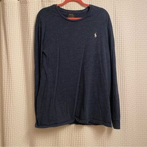 Ralph Lauren Polo Long Sleeve Navy Blue Size Extra Large (XL)
